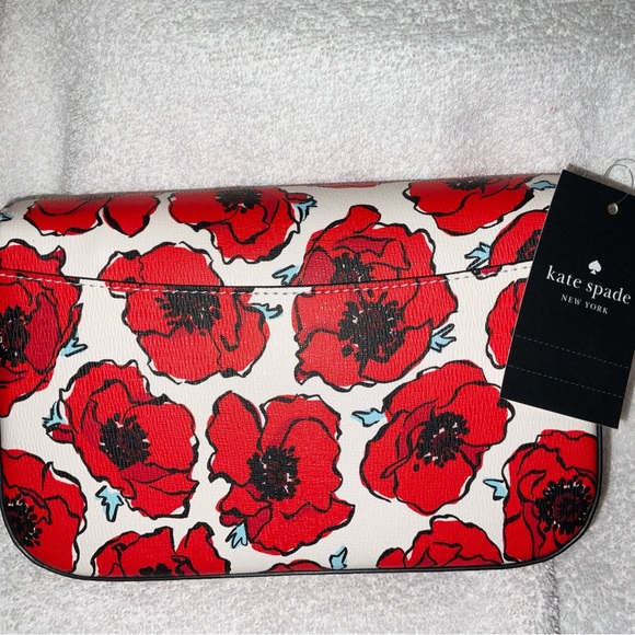 Purse Crossbody, Kate Spade Kristi Poppy Flap Crossbody, NWT - Picture 11 of 13